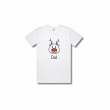 Load image into Gallery viewer, Personalised Men's Christmas T-Shirts Rudolph
