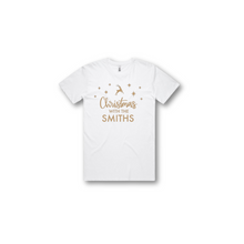 Load image into Gallery viewer, Personalised Men's Christmas T-Shirts Christmas With The Family