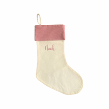 Load image into Gallery viewer, Christmas Stocking Red Striped - Personalised