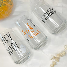Load image into Gallery viewer, Happy Halloween Glass
