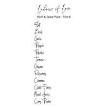 Load image into Gallery viewer, Herb and Spice Labels - 12 Pack