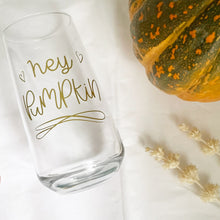 Load image into Gallery viewer, Hey Pumpkin Glass