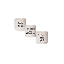 Load image into Gallery viewer, Printed Mini Oslo Pot Parchment - with sayings