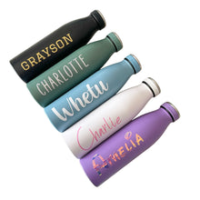 Load image into Gallery viewer, Personalised Sistema® Hydrate Stainless Steel 500ml Drink Bottle