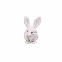 Load image into Gallery viewer, Piper Bunny Crochet Toy with Flower Embroidery