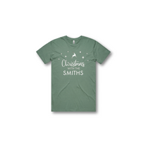 Load image into Gallery viewer, Personalised Men's Christmas T-Shirts Christmas With The Family
