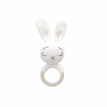 Load image into Gallery viewer, Parker Rabbit Rattle White

