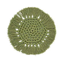 Load image into Gallery viewer, Boho Coaster 4 Pack Olive
