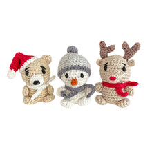 Load image into Gallery viewer, Christmas Crochet Toy 3 Pack

