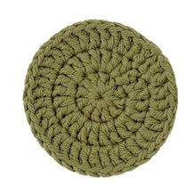 Load image into Gallery viewer, Reusable Cotton Face Wipe Olive - 4 Pack
