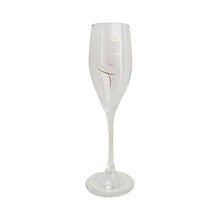 Load image into Gallery viewer, Love Champagne Glass Gold, Silver or Rose Gold
